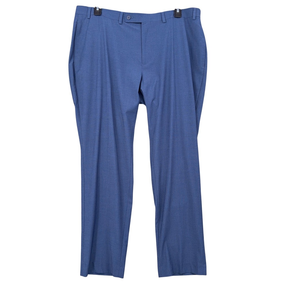 Calvin Klein Dress Pants Mens 40W x 30L Polyester Rayon Blue